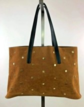 Neiman Marcus Caramel Brown Large Handbag Studded NWT - £15.65 GBP