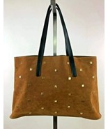 Neiman Marcus Caramel Brown Large Handbag Studded NWT - $19.79