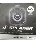 Metra WM-04 4 &quot;Inch Dual Cone OEM Replacement Speaker, Black, 4.5 oz. ma... - $489.44 MXN