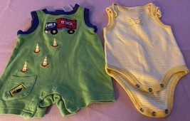 Two Baby Boy Outfits/Rompers~ Mayfair &amp; Small Wonders~Size 0-3 Months - £8.95 GBP