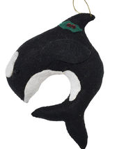 Alaska felt Handmade Orca Whale Ornament 4&quot; - €14,44 EUR