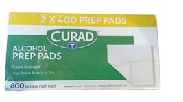 Curad Alcohol Prep Pads Medium Isopropyl Alcohol Wipes Individually 800 ... - $32.99