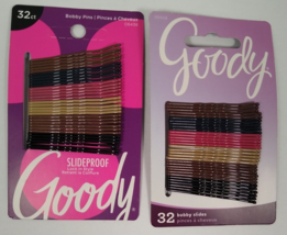 2X Goody Classics Pearl Metallic Bobby Pins Slides 32 count Slide Proof ... - £11.95 GBP