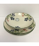 1 Soup Cereal Bowl Plates 2 Dinner Plates BlueFlowers Papart Seramik Tur... - $46.99 CAD