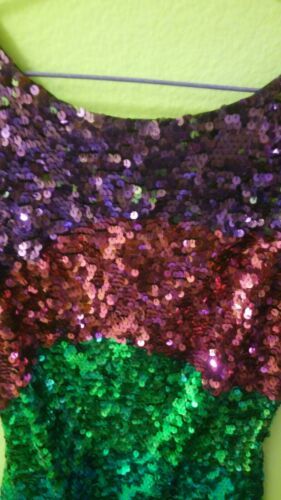 Sequin Multi-Colored Mini Dress Women&#39;s Size Small Evening Cocktail Dres... - $11.75