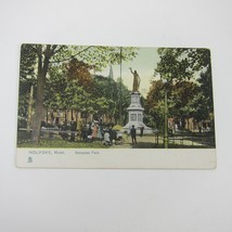 Postcard Holyoke Massachusetts Civil War Soldiers Monument Hampden Park Antique - £7.84 GBP