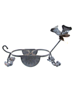 Dog Pet Bowl or Plant Holder by Yardbirds Recycled Steel Metal - $98.01