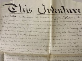 1853 Antique Vellum Deed Lower Oxford Penn Co Pa Hayes Turner Indenture - £136.33 GBP