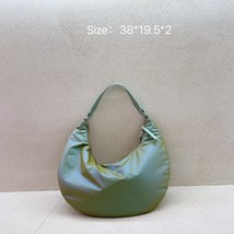 Designer Down Space Bag Handbag Cotton Padded Half Moon Armpit Bags for Women Sh - £37.00 GBP