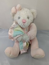 First Main Pajama Pal Bear Plush Lovey Security Blanket 12 Inch Stuffed Animal  - £7.33 GBP