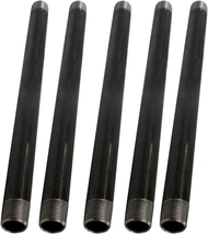 Supply Giant 1/4 Inch Black Pipe, Quarter Inch Malleable Steel Pipes Fitting Bui - £59.70 GBP