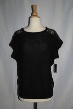 Juicy Couture Black Knit Vest Sweater Cotton/Wool Blend size S M L new - £30.59 GBP