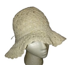 Cute Women&#39;s Straw Floppy Hat Brim with Ribbon Women Folding Sun Hat - £8.11 GBP