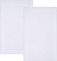 Luxury Bath Mat Towels - 2 Pieces Cotton Absorbent Hotel Spa Shower Floo - €53,18 EUR