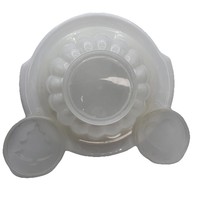 Vintage 5 Piece Tupperware 616 Jel-N-Serv Tree Heart Mold Tray Jello Retro - $17.15