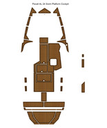 Pavati AL 24 Swim Platform Cockpit Boat EVA Faux Foam Teak Deck Floor Pad - $18,325.76 MXN