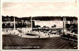 Canada Ontario Niagara American Falls Oakes Garden Theatre Real Photo Postcard - £10.43 GBP