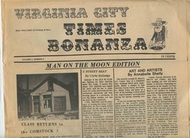 Virginia City Nevada Times Bonanza Man on the Moon Edition Comstock Guide  - £21.83 GBP