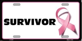 Survivor Metal Vanity License Plate Tag Sign LP-2897 - $13.61 CAD