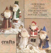 5 Olde World 18&quot; Decorative Christmas Santa Dolls &amp; Clothes Sew Pattern - £10.21 GBP
