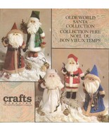5 Olde World 18&quot; Decorative Christmas Santa Dolls &amp; Clothes Sew Patterns - €11,20 EUR