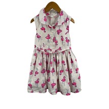 Pumpkin Patch Flamingo Print Fit &amp; Flare Collared Dress Size 2 - £10.15 GBP