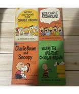 Lot Of 4 Peanuts Charlie Brown Vintage Books by Charles M Schulz 1960’s ... - $31.94 CAD