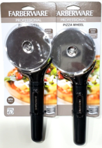 2 Farberware Profesional Pizza Wheel Raised Head Reduce Mess Bpa Free Di... - $37.99