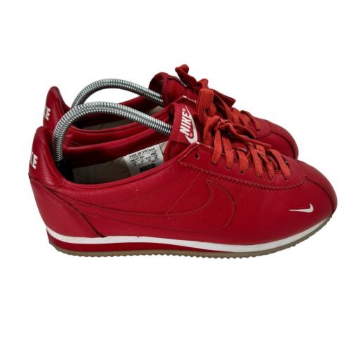 Primary image for Nike ID Size 8 Cortez Triple Red Gum Running Shoes 898727-981 (RED SWOOSH RARE)