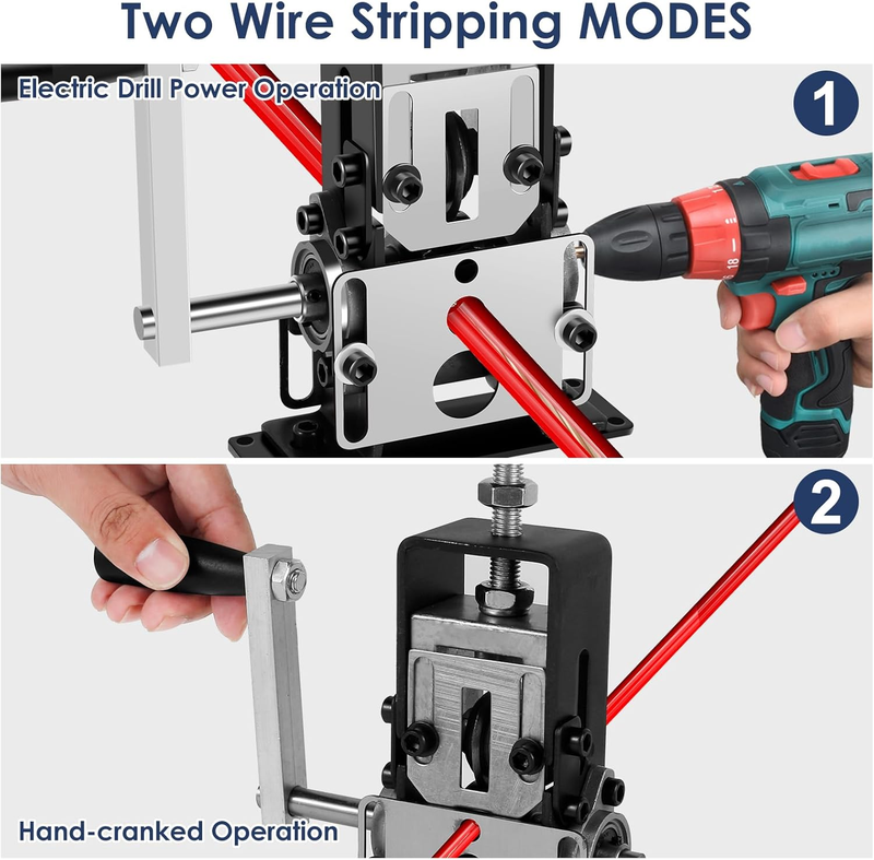 Manual Wire Stripping Machine Gauge Wire 0.06-1 Inches,Scrapping Copper Wire Pee Item image 2