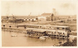 Legaspi Landing &amp; Pier Manila Philippines-Destroyed In WW2~REAL Photo Postcard - £26.99 GBP