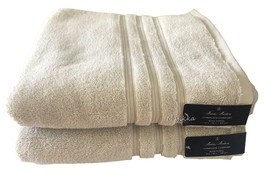 Brooks Brothers Complete Comfort Bath Towels 30&quot;x56&quot; 600 Gram Set of 2 Pale Gray - £70.42 GBP