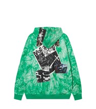 Full Print Graffiti Poster Cardigan Hooded Sweater - $60.00
