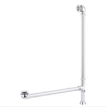 New Polished Chrome1-1/2&quot; Tub Drain with Ball Swivel Overflow, 30&quot; Overf... - £117.91 GBP