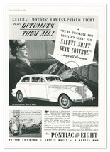 Print Ad Pontiac Silver Streak Eight GM Vintage 1937 Full-Page Advertisement - £9.79 GBP