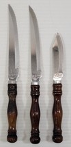 AP) Vintage Lot of 3 Bennington Forge Cutlery Stainless Steel Knives Japan - £7.39 GBP