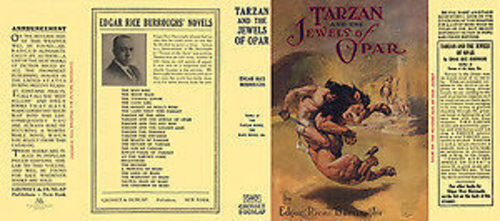 Edgar Rice Burroughs TARZAN AND THE JEWELS OF OPAR facsimile dust jacket... - $21.56