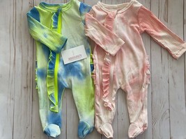 Tye- dye baby pajamas, baby sleepsuit, Baby Girl Pajamas, Newborn Outfit, baby p - £14.50 GBP