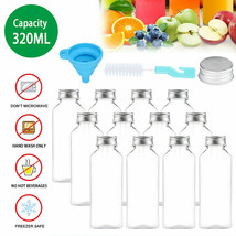 20Pack 11 Oz Empty Plastic Juice Bottles Tamper Evident Caps Reusable W/... - £43.17 GBP