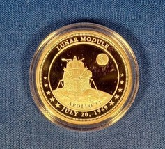 2017 Fiji $1 Race to the Moon PF Silver Plated Coin - Apollo 11 Lunar Mo... - £147.05 GBP
