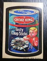 Topps Wacky Packages Choke King 3rd Series 1973 Sticker Vintage Original - $20.33 CAD