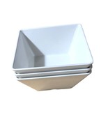 Carlisle 55550 26 oz Square Bowl White Set of 3 Heavy Duty Melamine Bowls - $362.71 MXN