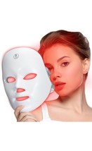 White Multicolor LED Light Therapy At Home Facial Mask Treatment -Open Box - $29.70
