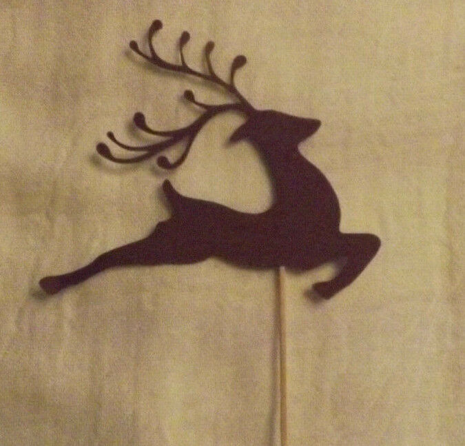 Lot of 12 Reindeer Cupcake Toppers!  - $3.95