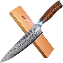 TUO Damascus Chef's Knife - Kitchen Knives - Japanese AUS10 HC 67 Layers Steel - £62.02 GBP