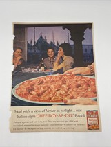 Vtg 1958 Chef BOY-AR-DEE Ravioli Print Ad Advertising - £5.91 GBP