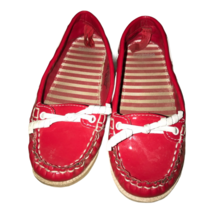 Gymboree Red Boat Shoes Sz 10 Little Girls - $16.08 CAD