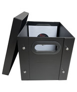 CheckOutStore Black 7&quot; Vinyl Record 45 RPM Storage Box - $40.60 CAD+