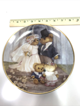 Franklin Mint “Just Married “by Patrica Brooks Plate Teddy Bear Limited ... - $14.80