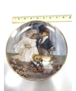 Franklin Mint “Just Married “by Patrica Brooks Plate Teddy Bear Limited ... - £11.57 GBP